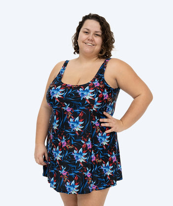 Watery dames badpak met jurk - Laguna - Arvinblauw