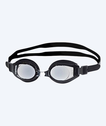 Primotec verziende zwembril op sterkte - (-1.0) tot (+8.0) - Zwart (Smoke lens)