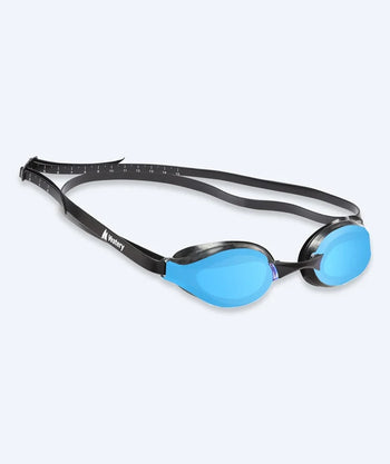 Watery Elite zwembril - Poseidon Mirror - Zwart/Blauw