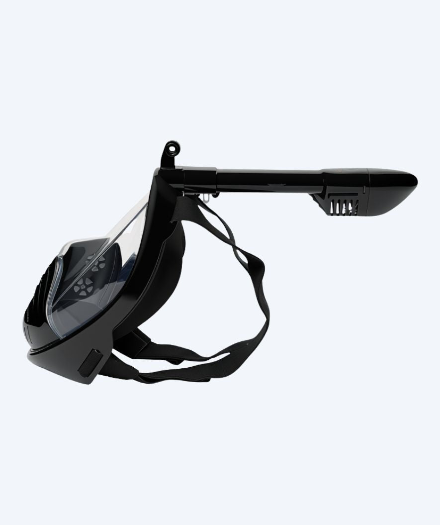 Watery volwassenen snorkelmasker - Oxygen - Zwart