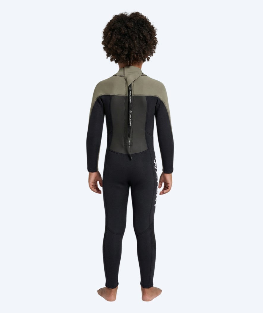 Watery kind wetsuit - Gecko (3mm) - Dust groen
