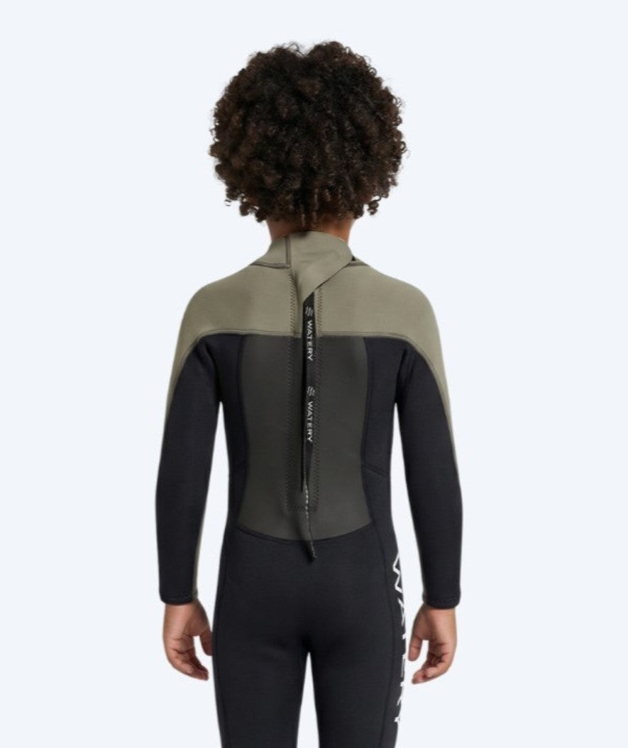 Watery kind wetsuit - Gecko (3mm) - Dust groen