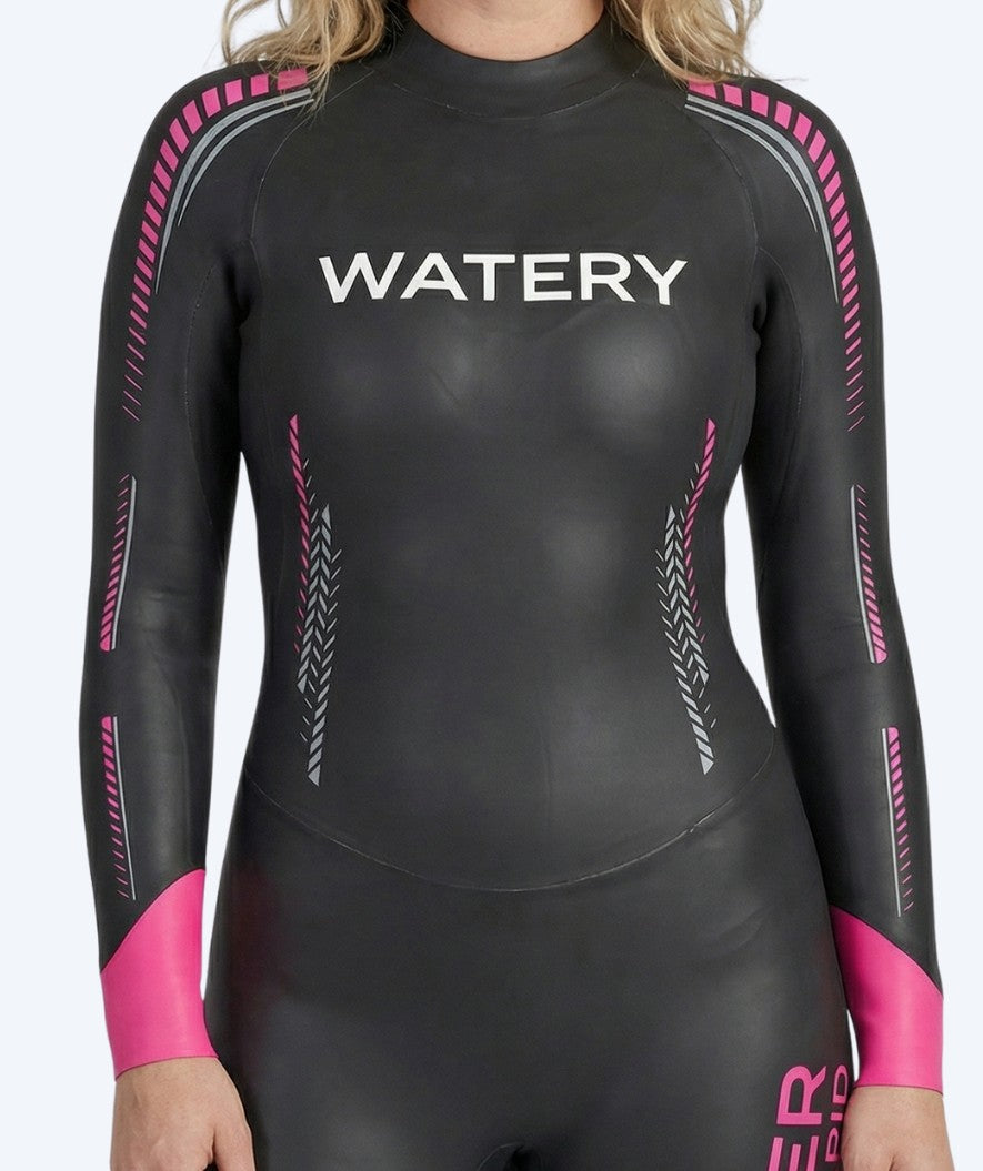 Watery dames wetsuit - Calder Rapid - Zwart/roze
