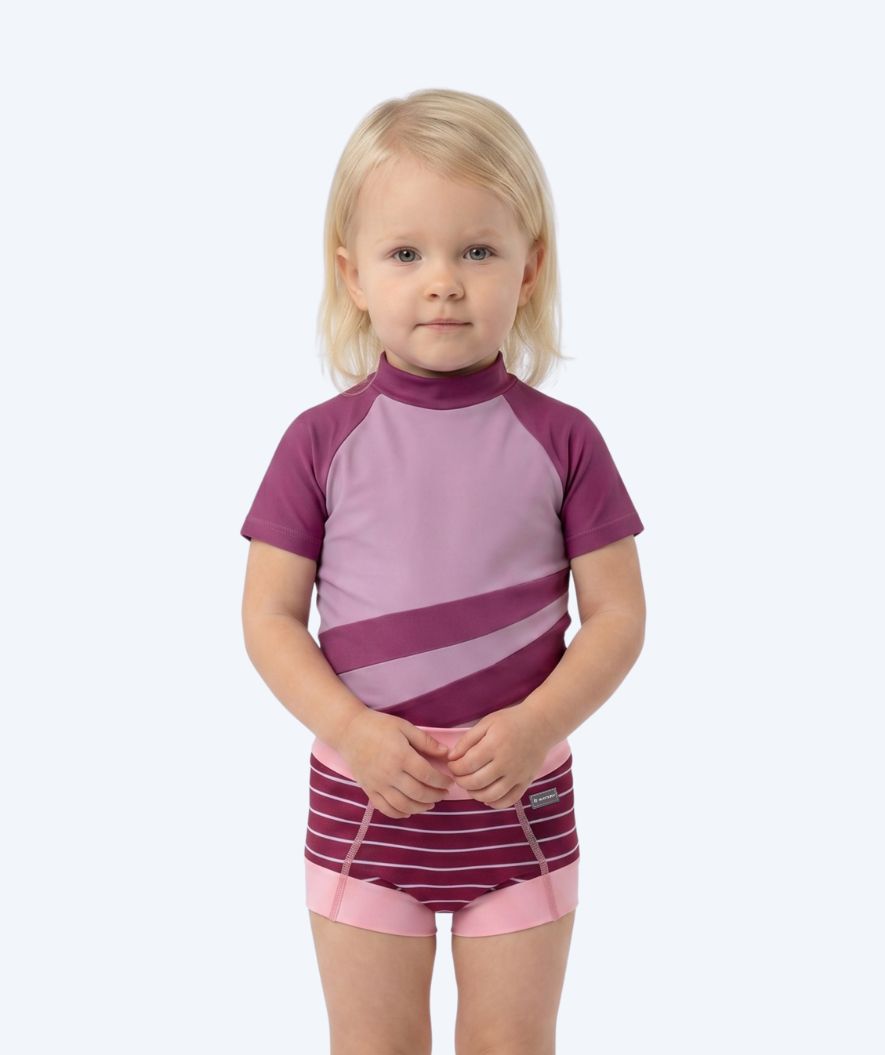 Watery kind zwemluier - Neoprene Swim Nappy - Nordic Roze Stripes