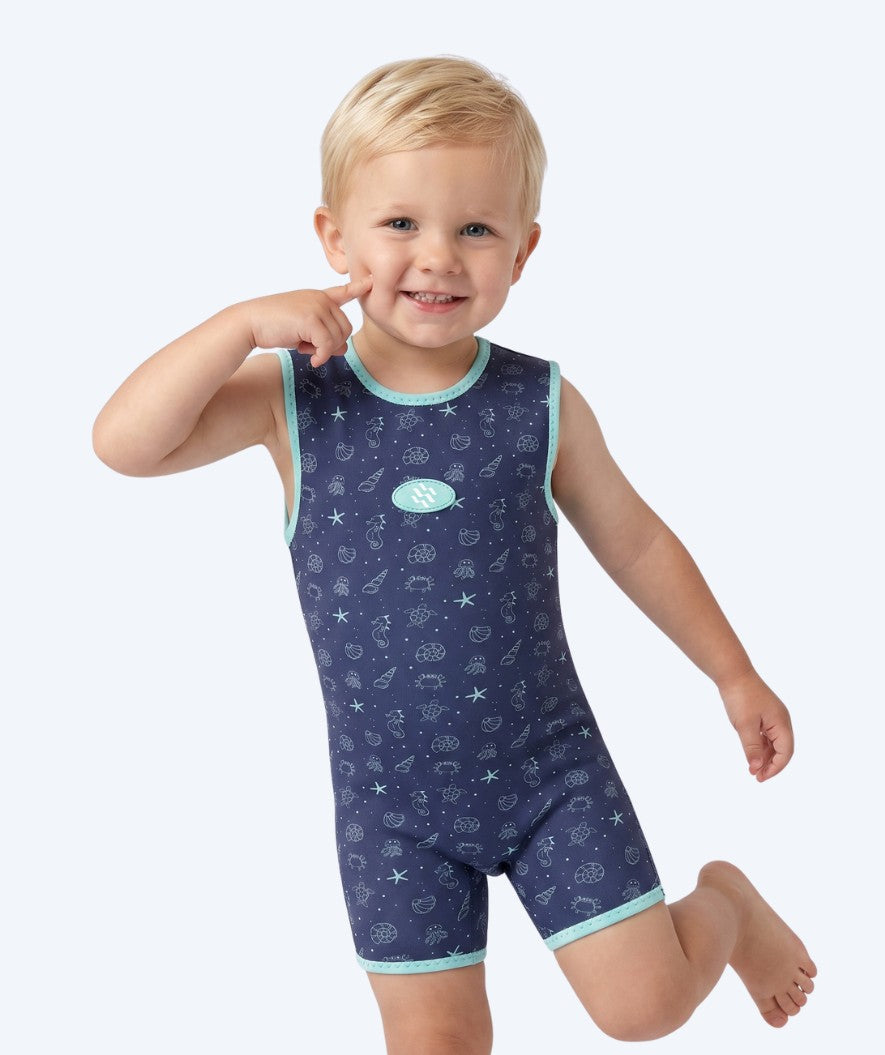 Watery baby wetsuit - Baia Wrap - Atlantic Turquoise