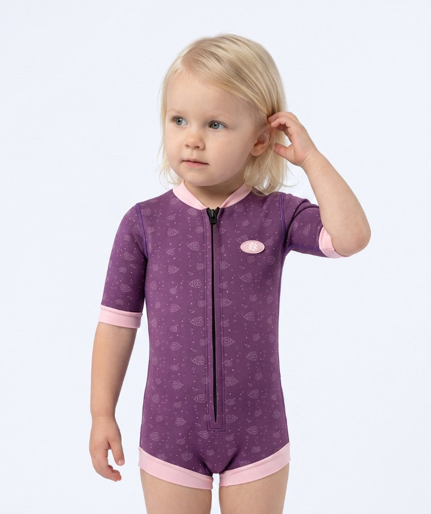 Watery baby wetsuit - Baia Full-Body - Atlantic Purple
