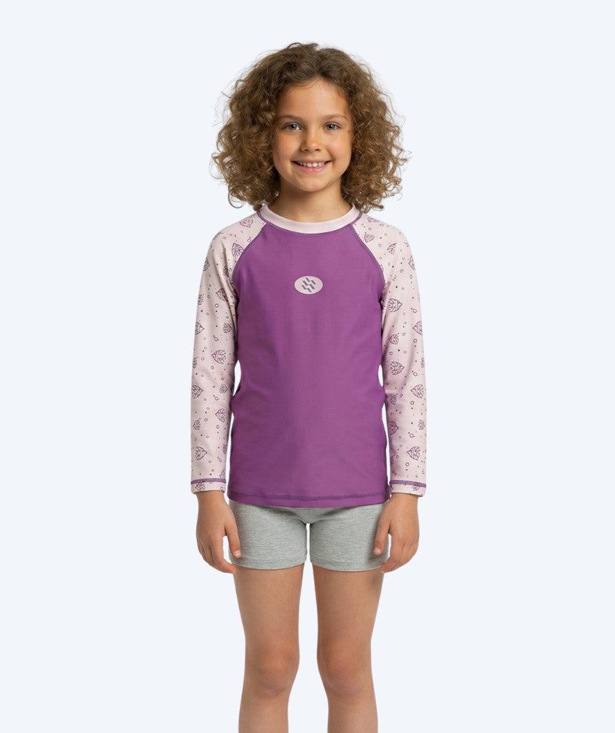 Watery kind UV-shirt - Brandman Lange Mouw Rashguard - Roze/paars