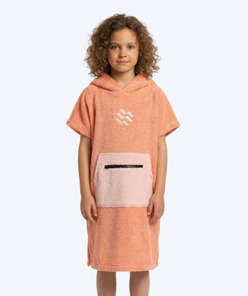 Watery kind badponcho (1-6) - Katoen - Atlantic Pink