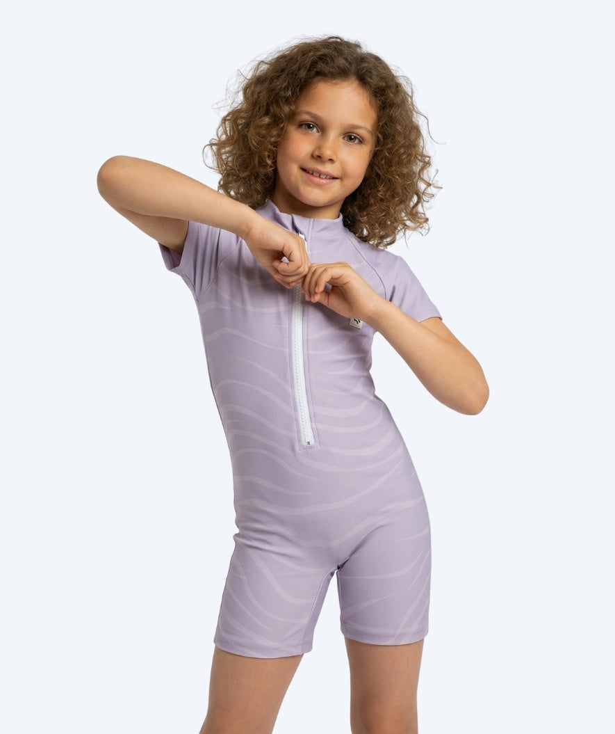 Watery UV-pak voor kinderen - Fjord Korte Mouw Rashguard - Paars