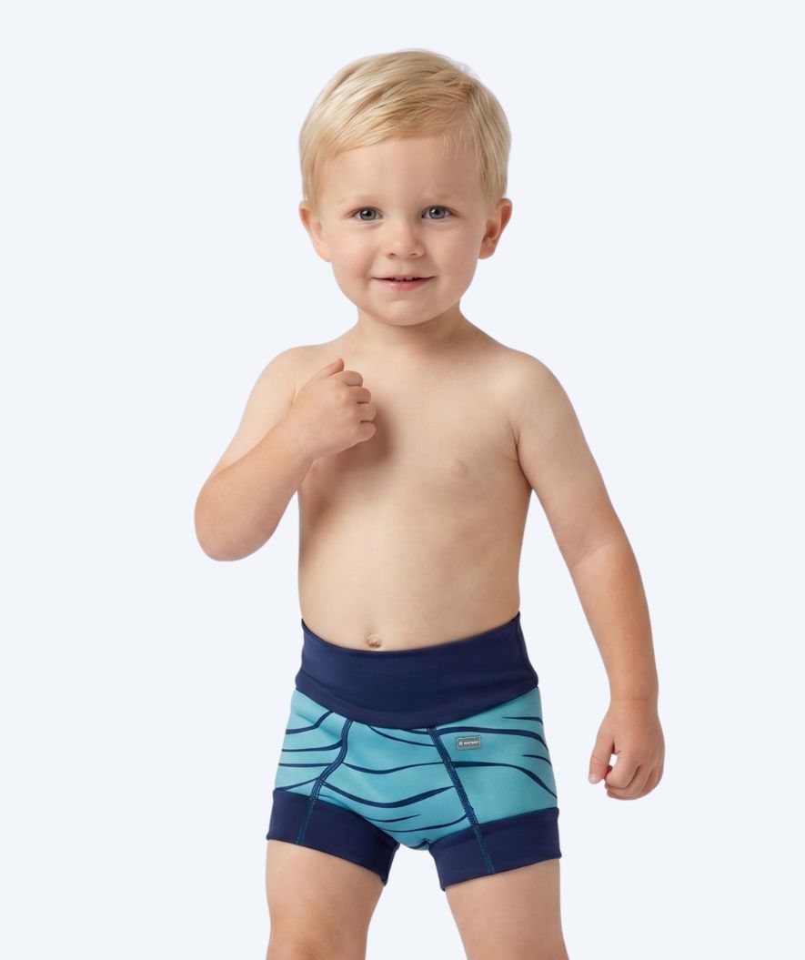 Watery kind zwemluier - Neoprene Swim Nappy - Turquoise