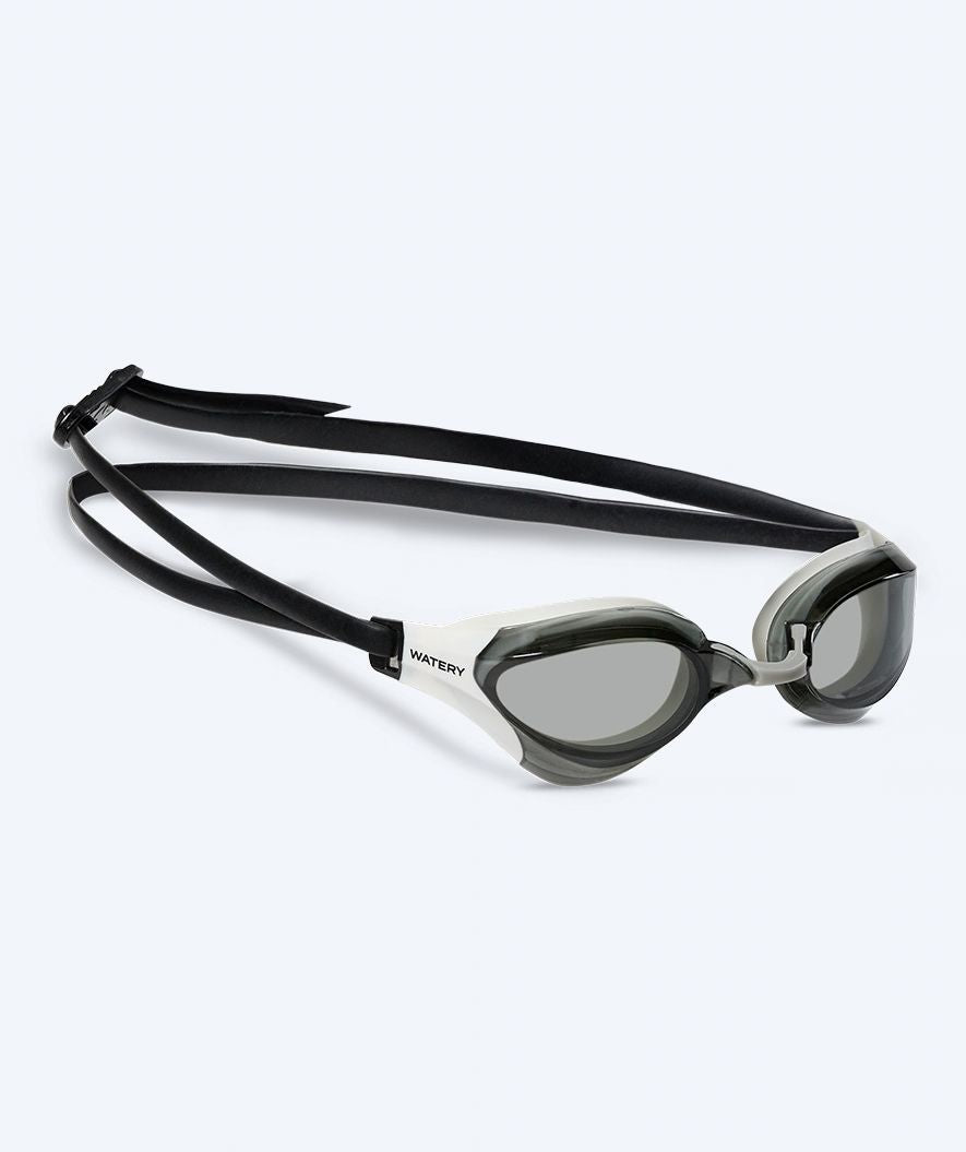 Watery Elite zwembril - Rattle Pro - Wit/smoke