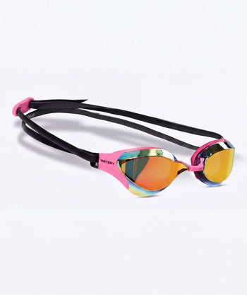 Watery Elite zwembril - Rattle Pro Mirror - Roze/rood