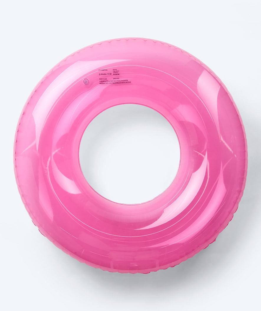 Watery opblaasbare ring - Teal Neon - Roze