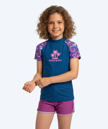 Watery kind UV-shirt - Osiris Korte Mouw Rashguard - Multi/donkerblauw