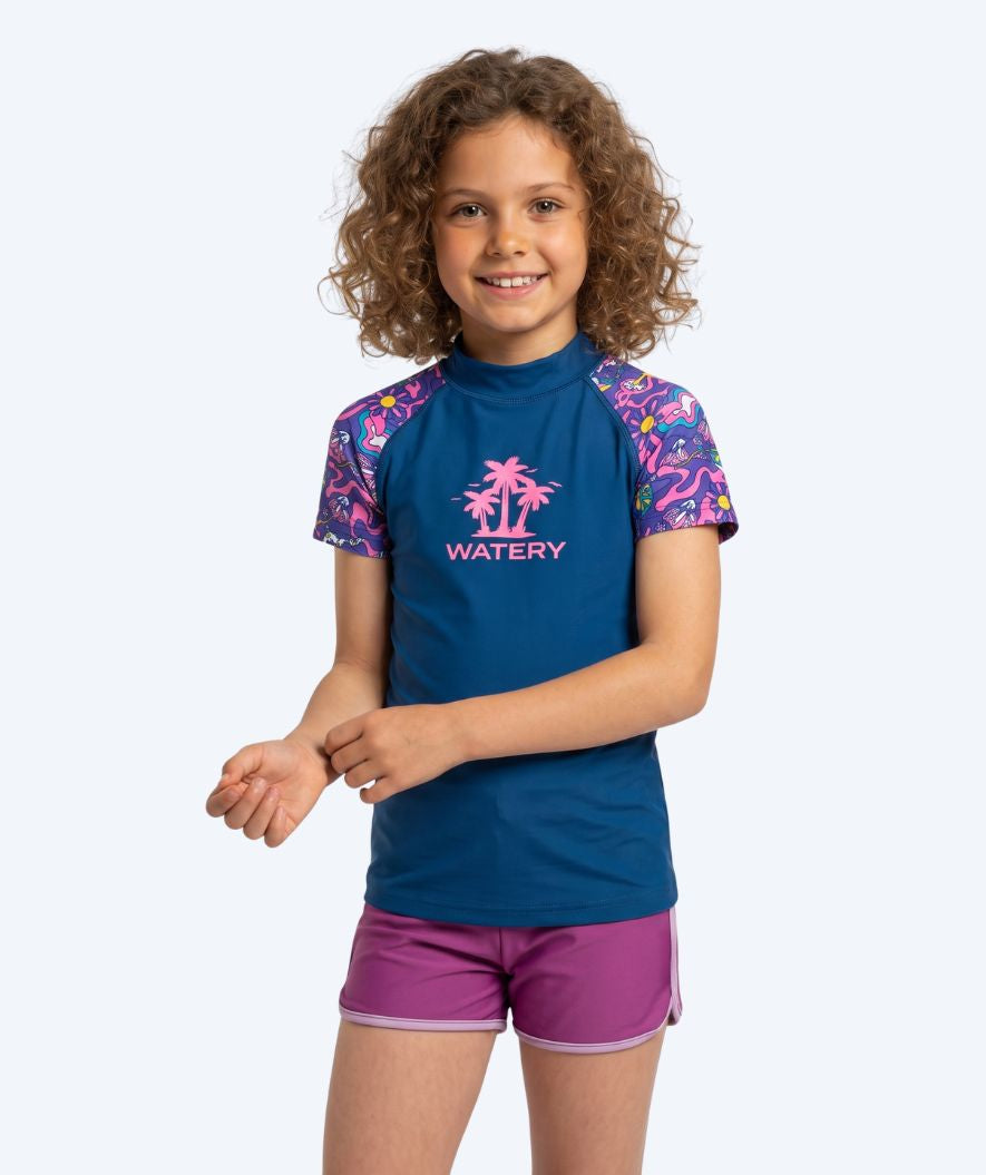 Watery kind UV-shirt - Osiris Korte Mouw Rashguard - Multi/donkerblauw