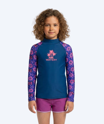 Watery kind UV-shirt - Osiris Lange Mouw Rashguard - Paars/donkerblauw