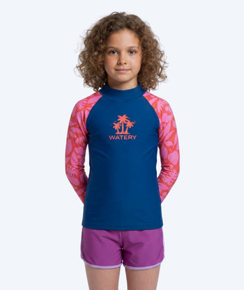 Watery kind UV-shirt - Osiris Lange Mouw Rashguard - Roze/donkerblauw