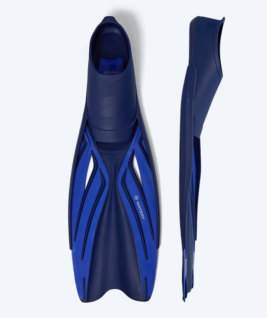 Watery volwassenen zwemvliezen - Isle - Donkerblauw/zwart