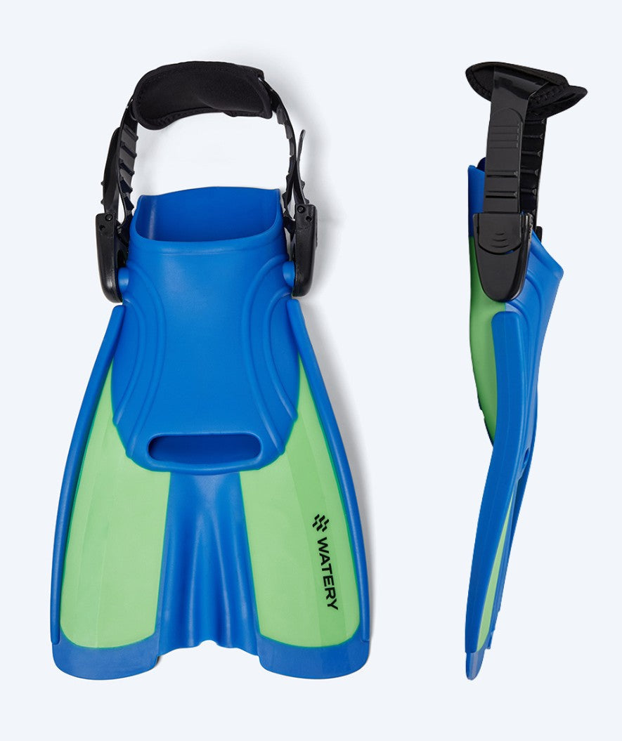 Watery kind zwemvliezen - Tropical - Blauw/groen