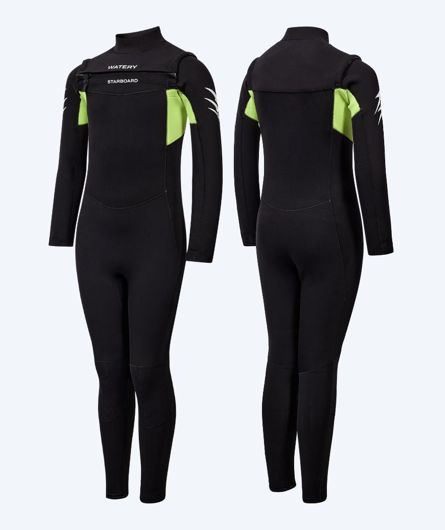Watery kind wetsuit - Starboard (3-2mm) - Zwart/Groen