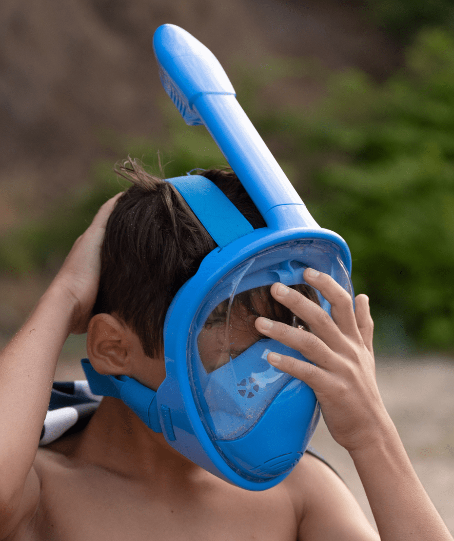 Watery kind snorkelmasker - Oxygen - Zwart