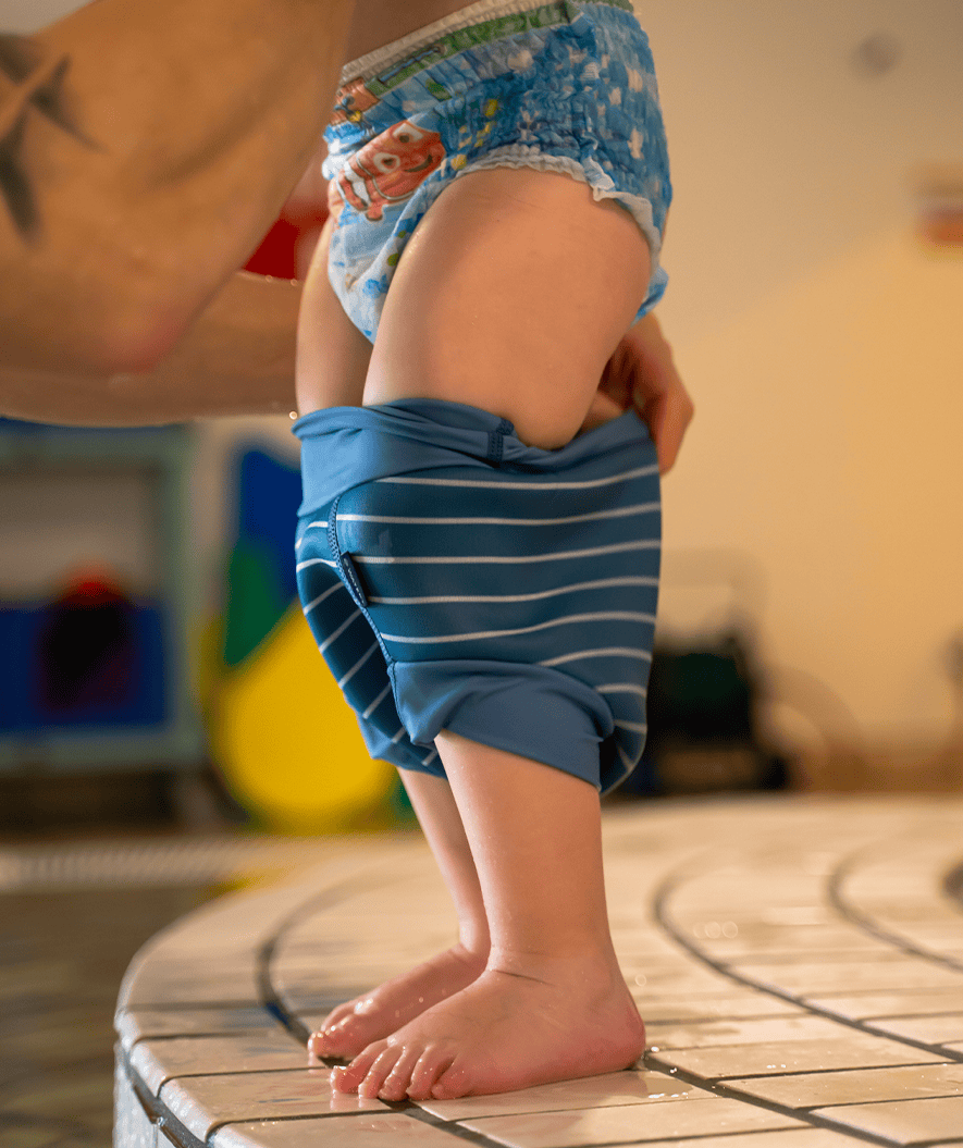 Watery zwemluiers - Neopreen Swim Nappy - Paarse Strepen