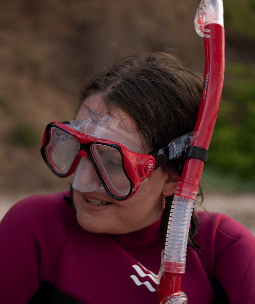 Watery volwassenen Combo snorkelset - Hudson Full-Dry - Blauw