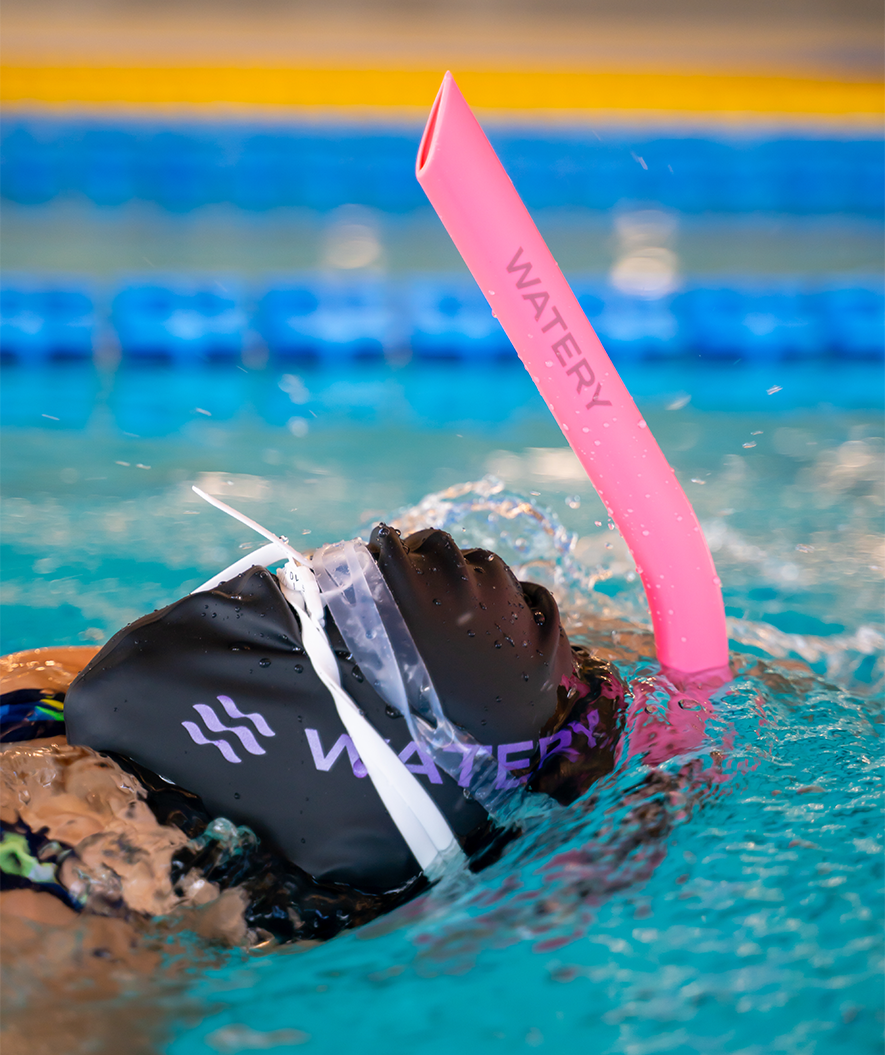 Watery junior zwemsnorkel (10-16) - Hydrolite - Zwart