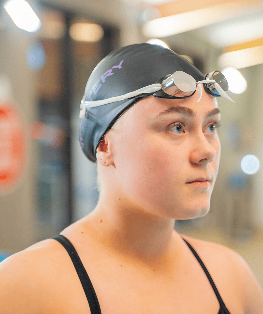 Watery zwembril - Proflex Swedish Mirror - Zwart/zilver