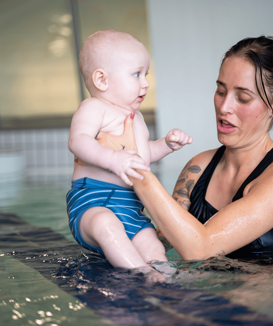 Watery zwemluiers - Neopreen Swim Nappy - Paarse Strepen