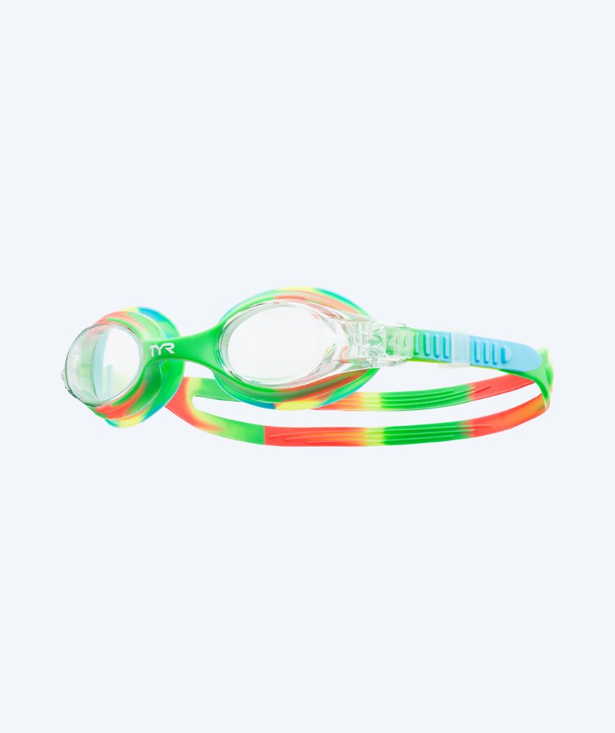 TYR kind zwembril - Swimple - Groen/oranje