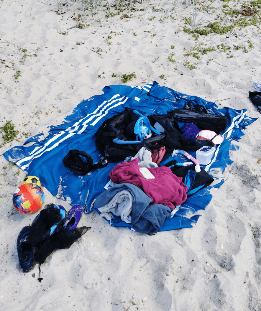 Watery microvezel handdoek - Eco Nebraska Family - Zwart