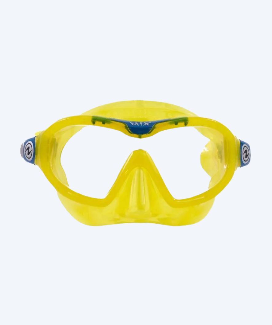 Aqualung kind duikbril - Mix Junior - Geel/petrol