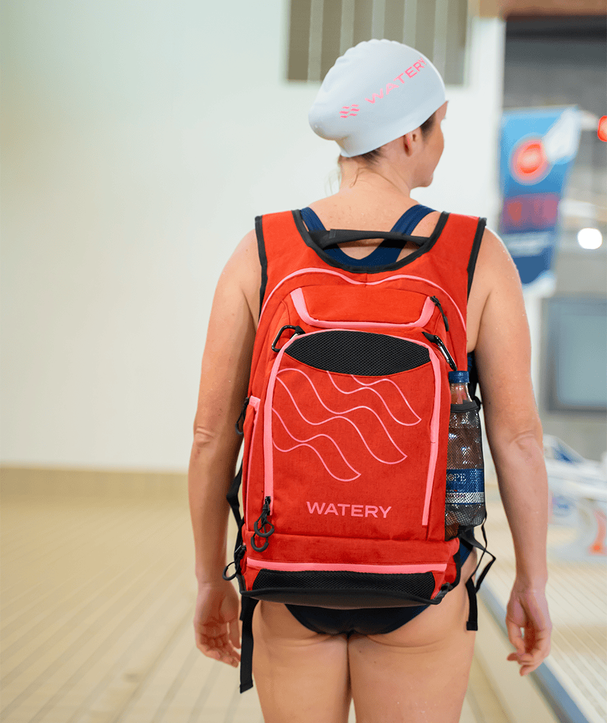 Watery zwemtas - Viper Elite 45L - Donkerblauw/wit