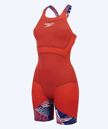 Speedo meisjses wedstrijd badpak - LZR Ignite - Rood/Blauw