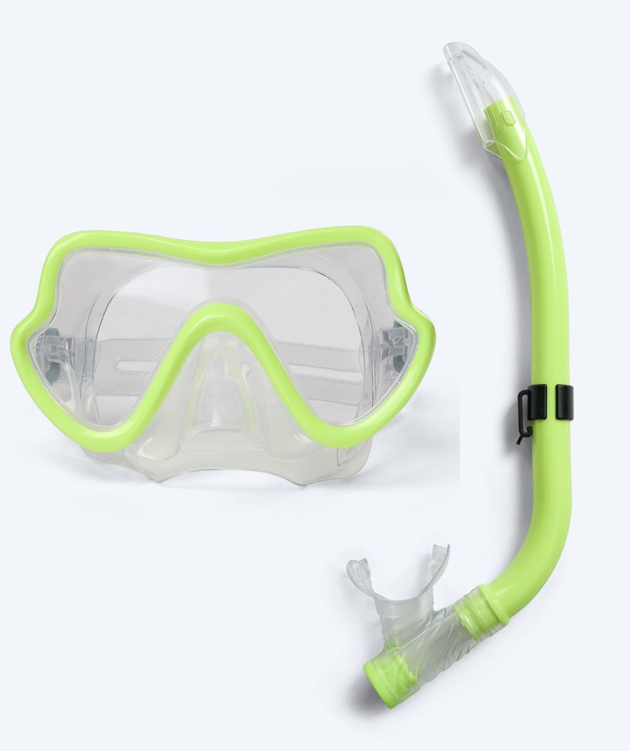 Watery junior Combo snorkelset (8-15) - Trigger - Geel