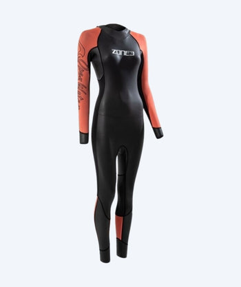 ZONE3 dames wetsuit - Venture - Zwart/Oranje
