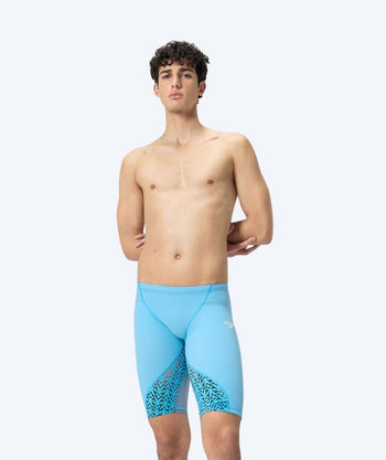 Speedo heren wedstrijd zwembroek - LZR Ignite - Blauw/Oranje