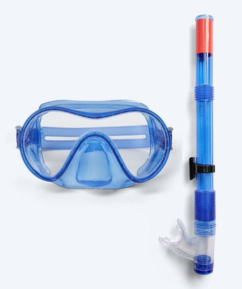 Watery junior Combo snorkelset (8-15) - Jubal - Blauw