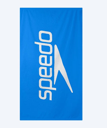Speedo badhanddoek - Logo - Blauw/wit