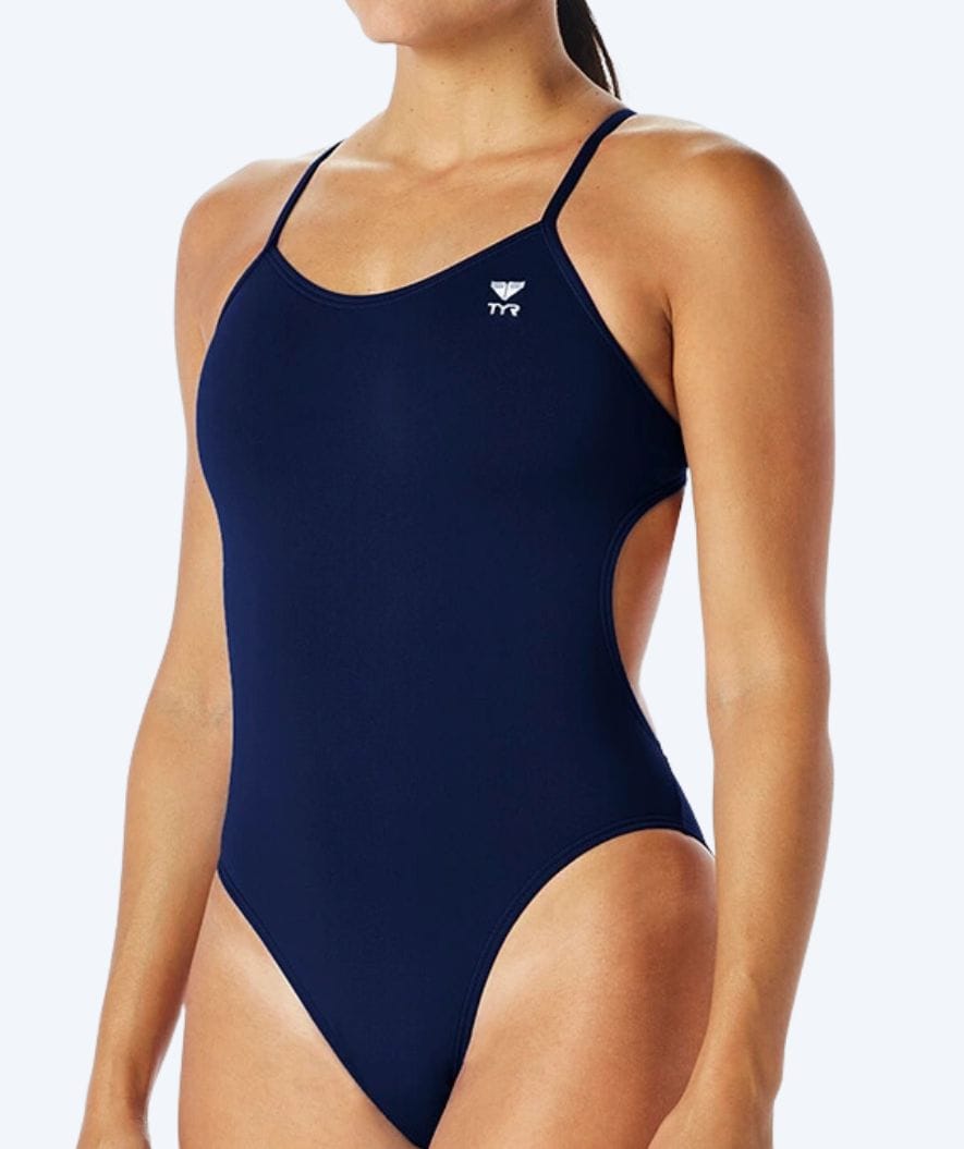 TYR dames badpak - Durafast Elite Cut - Donkerblauw