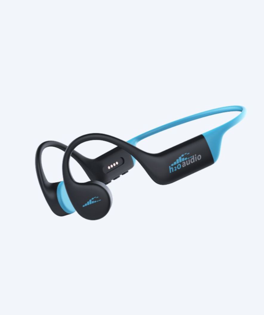H2OAudio waterdichte MP3 oordopjes - Tri 2 Multi-Sport m. BT og MP3 - Blauw/zwart