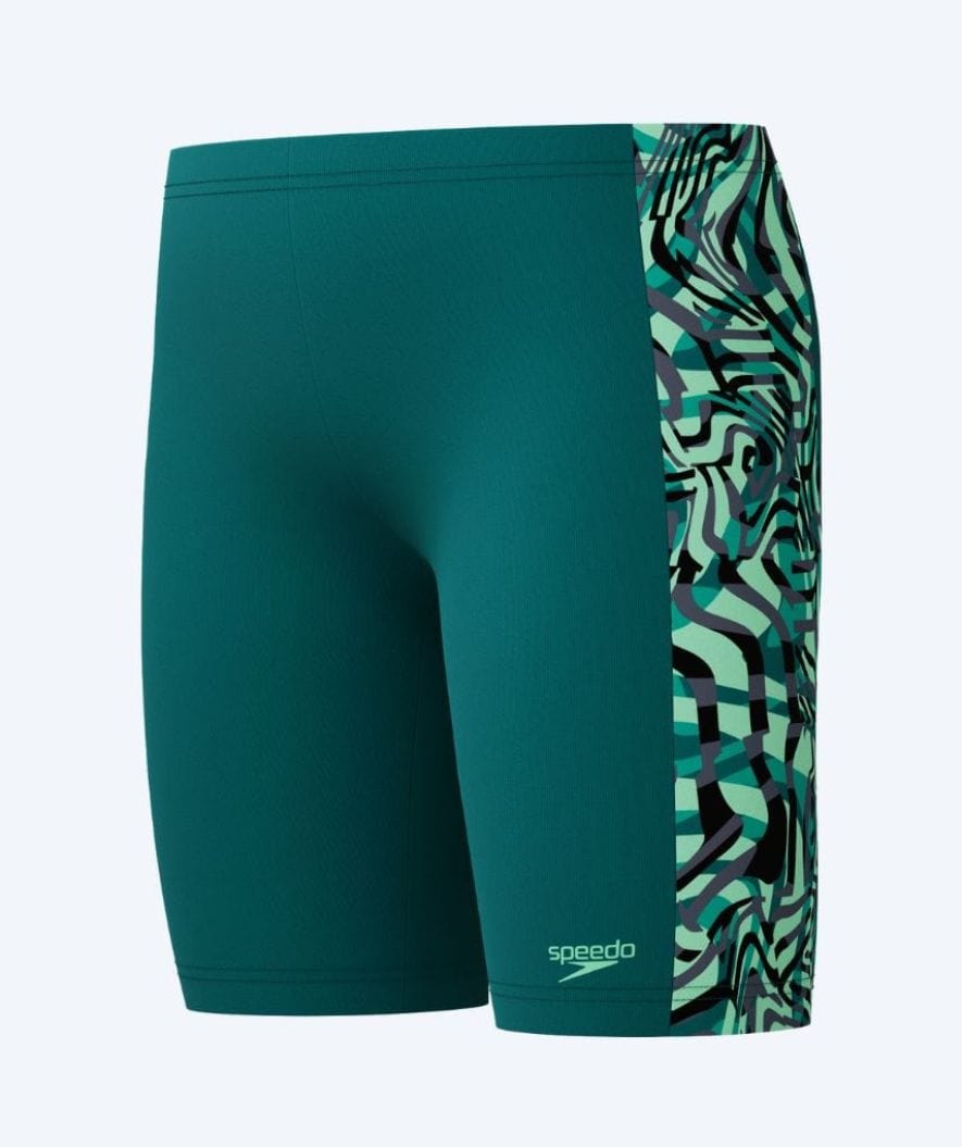 Speedo jongens zwemjammer - Digital Panel - Groen/zwart