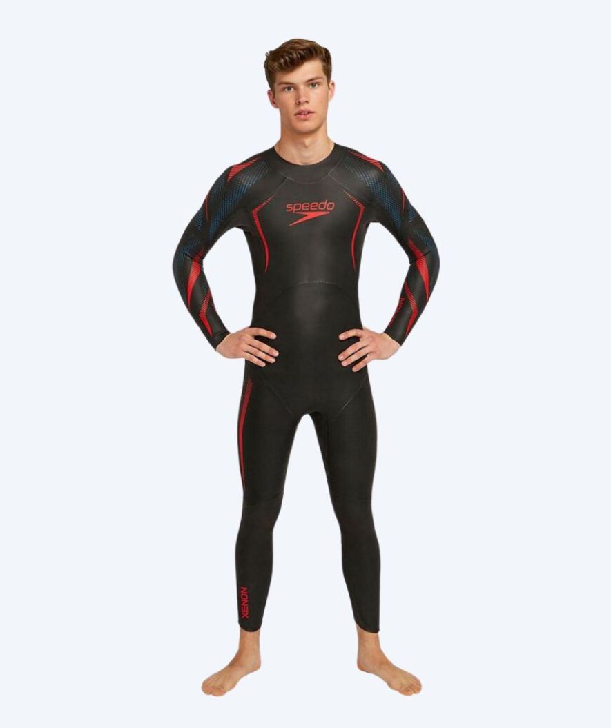 Speedo heren wetsuit - Xenon - Zwart/rood