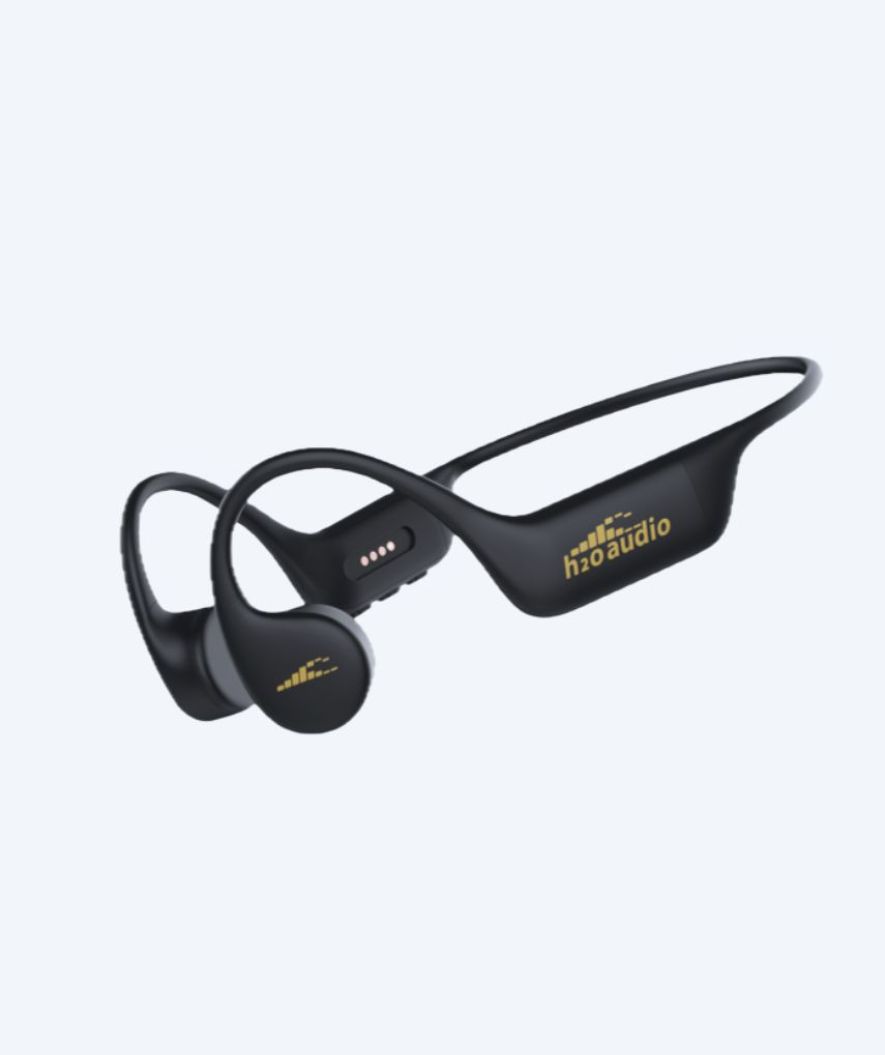 H2OAudio waterdichte oordopjes - Tri 2 PRO Multi-Sport m. BT og MP3 - Zwart