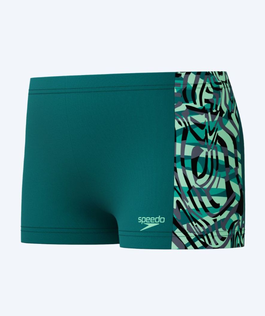 Speedo jongens zwemboxers - Digital Panel - Groen/zwart