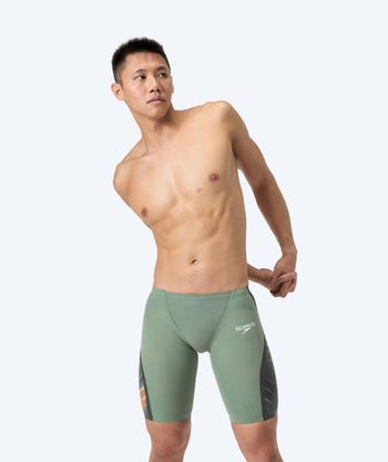 Speedo wedstrijd zwembroeken voor mannen - LZR Pure Intent 2.0 - Groen/oranje