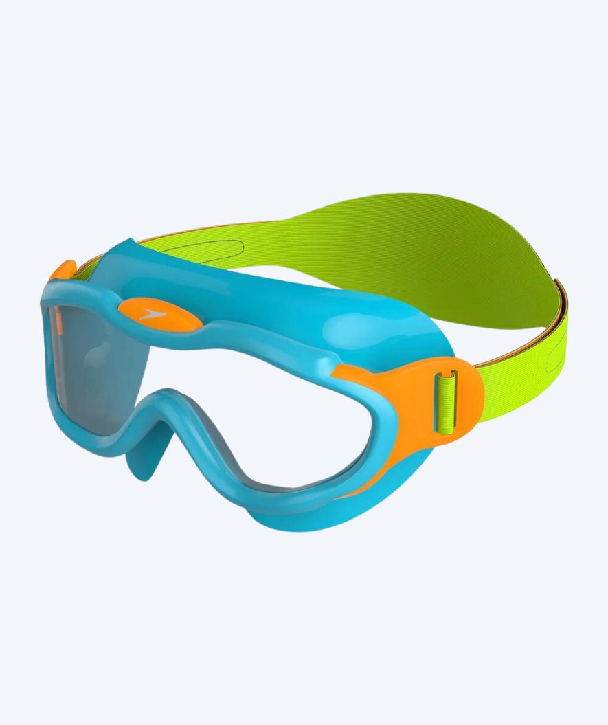 Speedo kind zwemmasker (2-6) - Biofuse 2.0 - Groen/oranje
