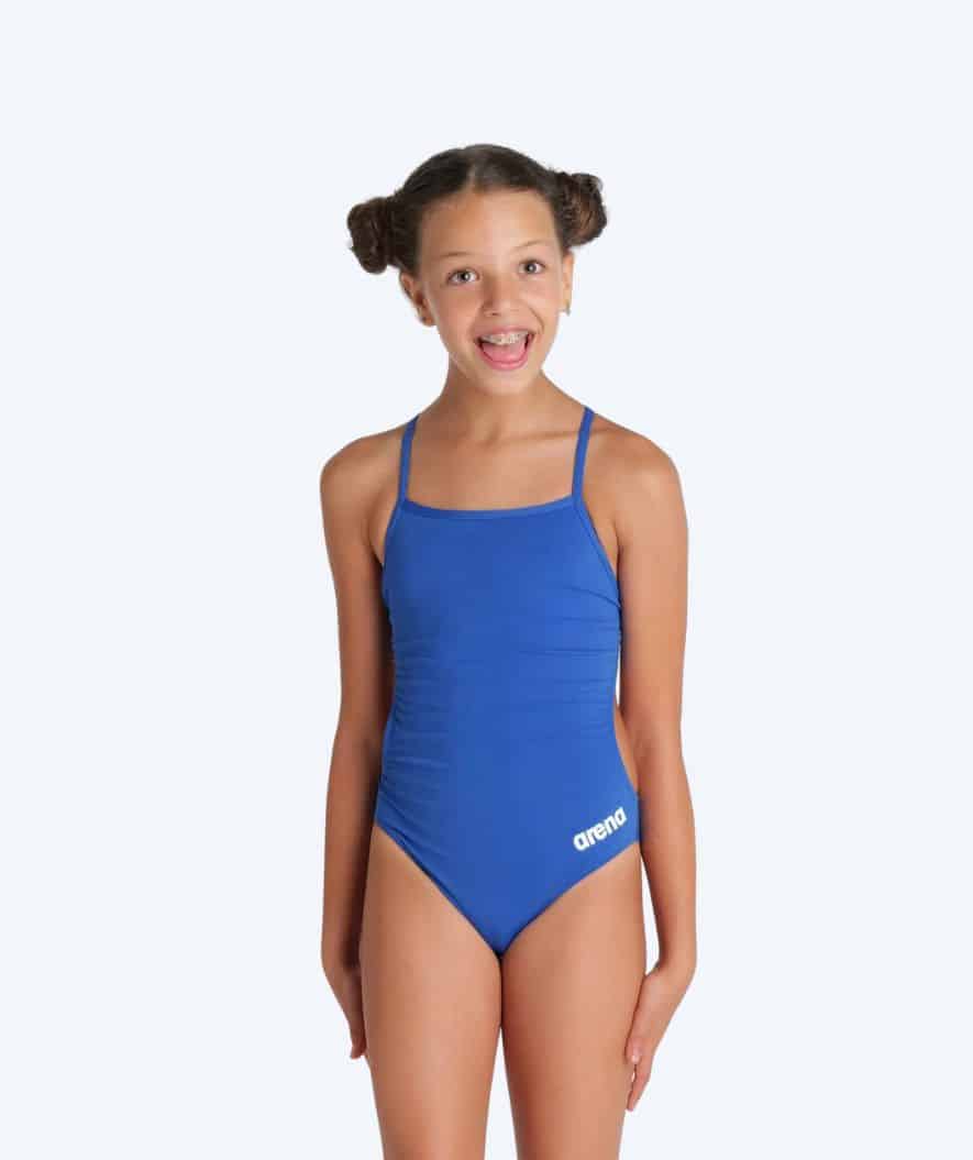 Arena meisjes badpak - Team Challenge Solid - Blauw