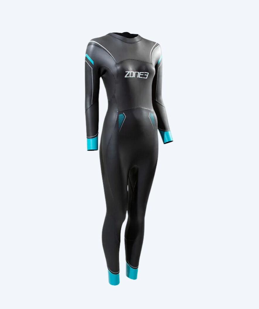 ZONE3 dames wetsuit - Azure 2.0 - Zwart/lichtblauw